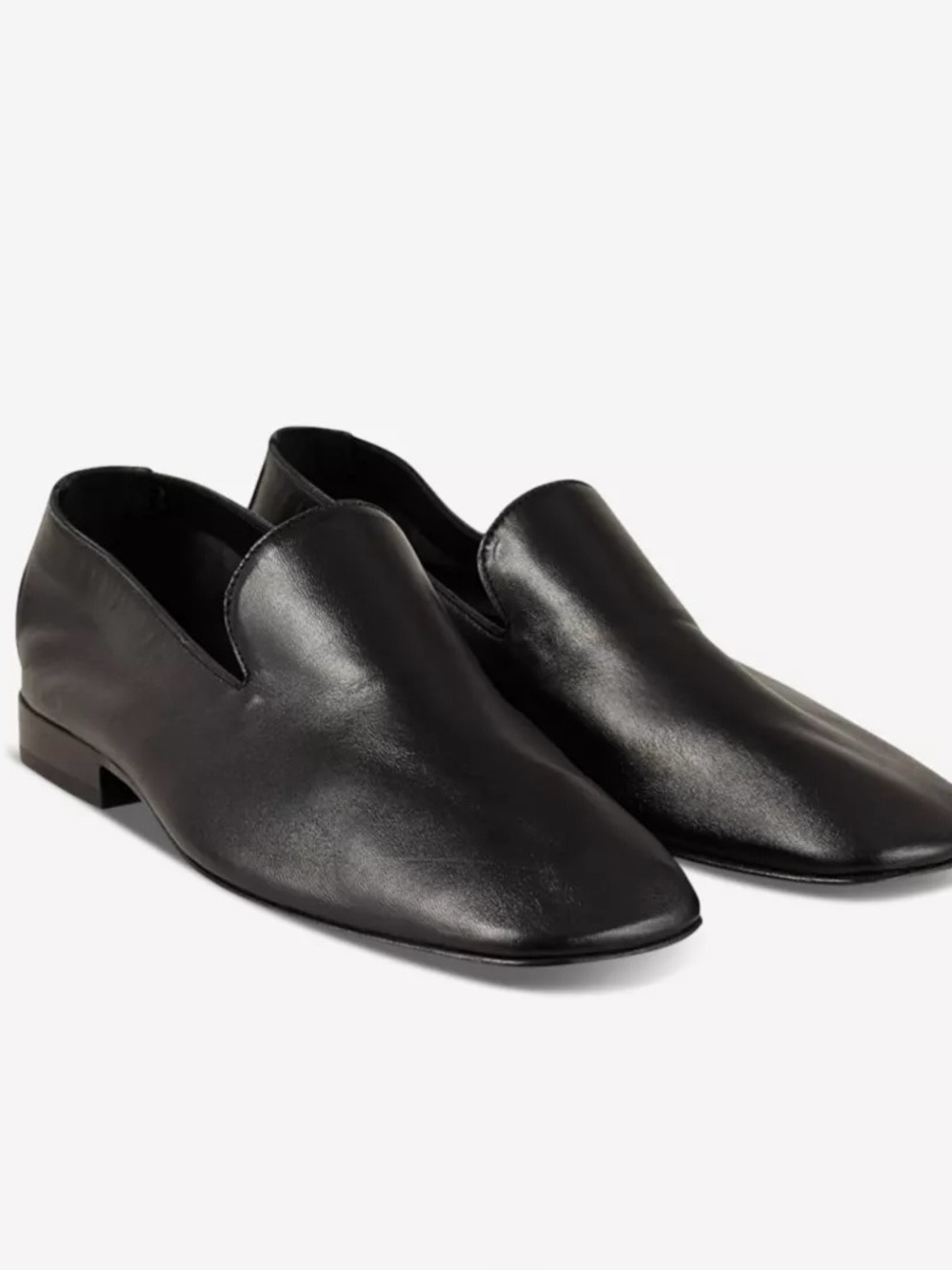 New Sandro Black Leather Flats